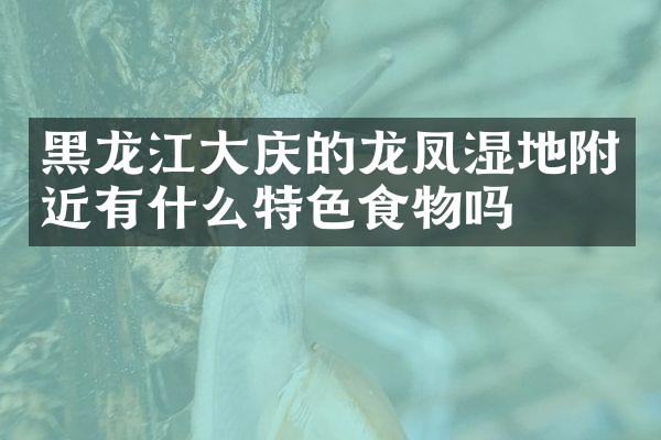 黑龙江大庆的龙凤湿地附近有什么特色食物吗