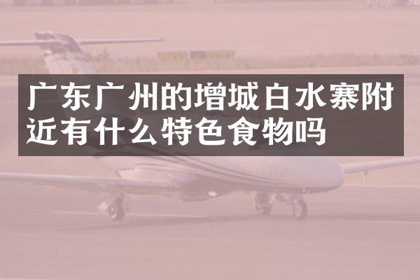 广东广州的增城白水寨附近有什么特色食物吗