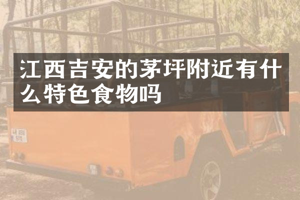 江西吉安的茅坪附近有什么特色食物吗