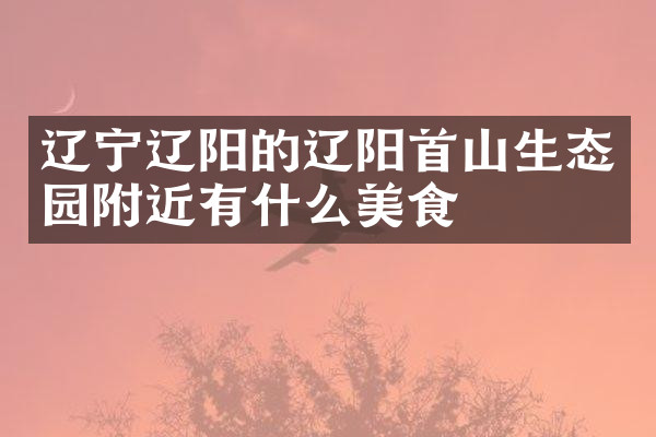 辽宁辽阳的辽阳首山生态园附近有什么美食