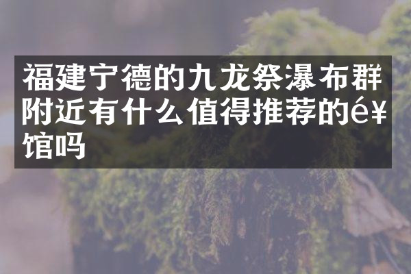 福建宁德的九龙祭瀑布群附近有什么值得推荐的饭馆吗