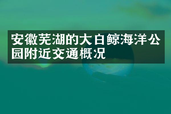 安徽芜湖的大白鲸海洋公园附近交通概况