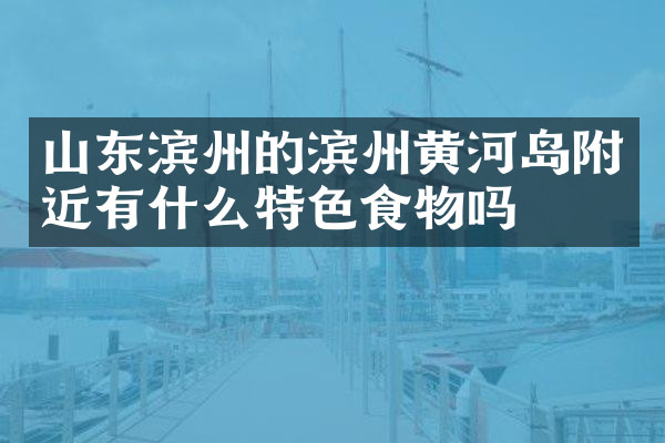 山东滨州的滨州黄河岛附近有什么特色食物吗