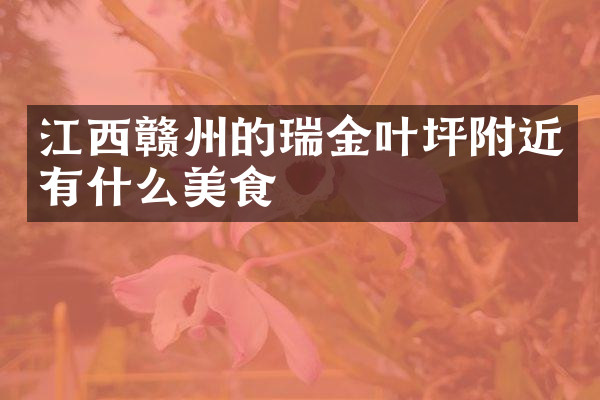 江西赣州的瑞金叶坪附近有什么美食