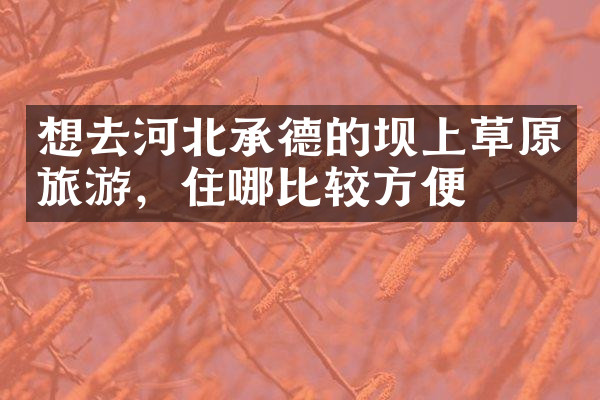 想去河北承德的坝上草原旅游，住哪比较方便