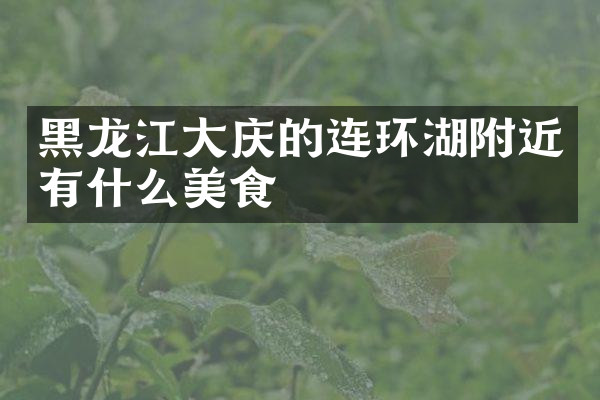 黑龙江大庆的连环湖附近有什么美食