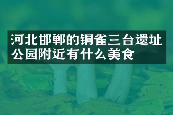 河北邯郸的铜雀三台遗址公园附近有什么美食