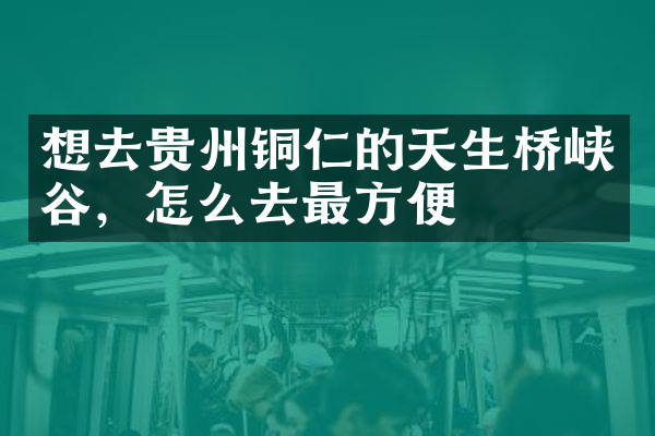 想去贵州铜仁的天生桥峡谷，怎么去最方便