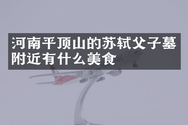 河南平顶山的苏轼父子墓附近有什么美食