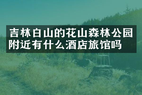 吉林白山的花山森林公园附近有什么酒店旅馆吗