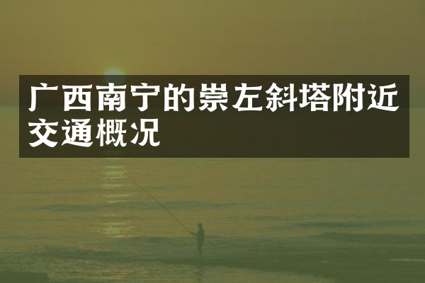 广西南宁的崇左斜塔附近交通概况