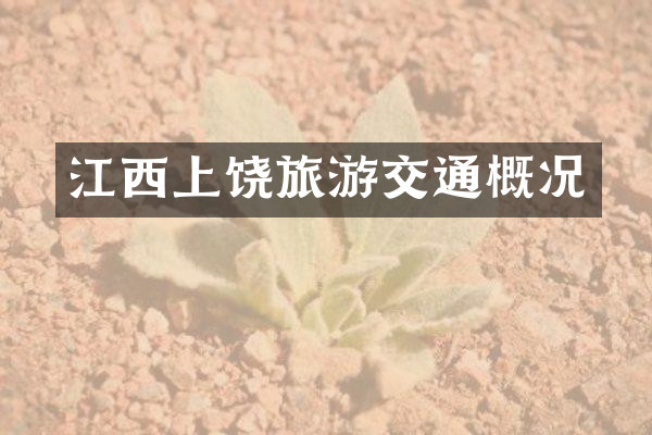 江西上饶旅游交通概况