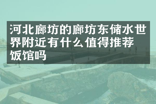 河北廊坊的廊坊东储水世界附近有什么值得推荐的饭馆吗
