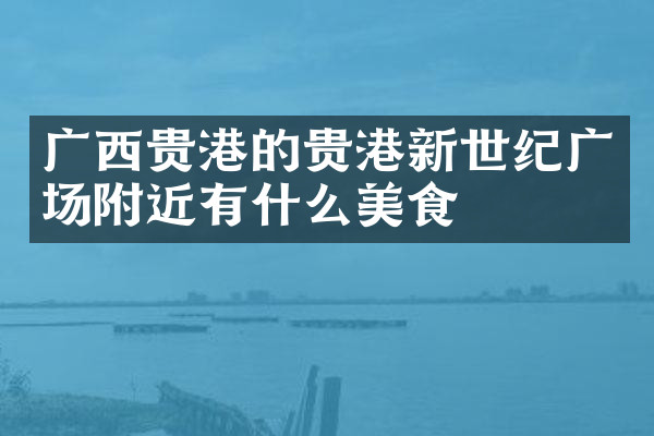 广西贵港的贵港新世纪广场附近有什么美食