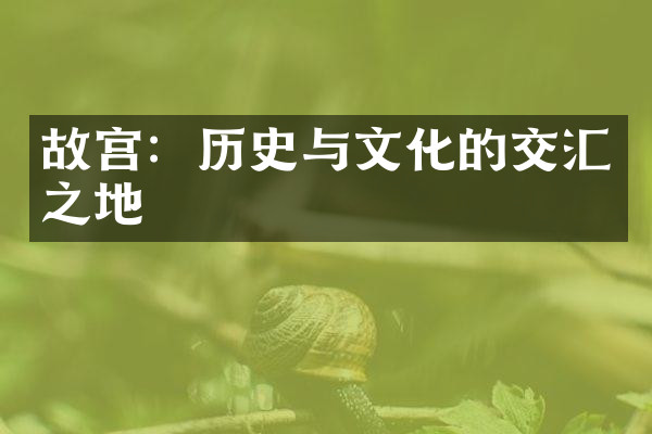 故宫：历史与文化的交汇之地