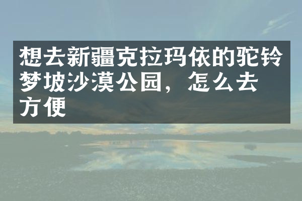 想去新疆克拉玛依的驼铃梦坡沙漠公园，怎么去最方便