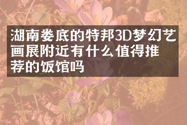 湖南娄底的特邦3D梦幻艺术画展附近有什么值得推荐的饭馆吗