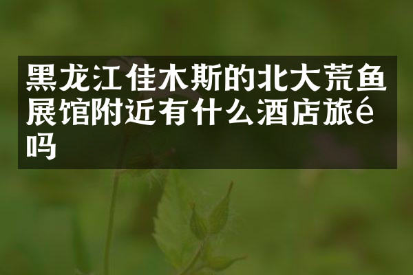 黑龙江佳木斯的北大荒鱼展馆附近有什么酒店旅馆吗
