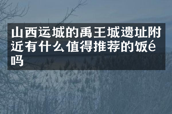 山西运城的禹王城遗址附近有什么值得推荐的饭馆吗