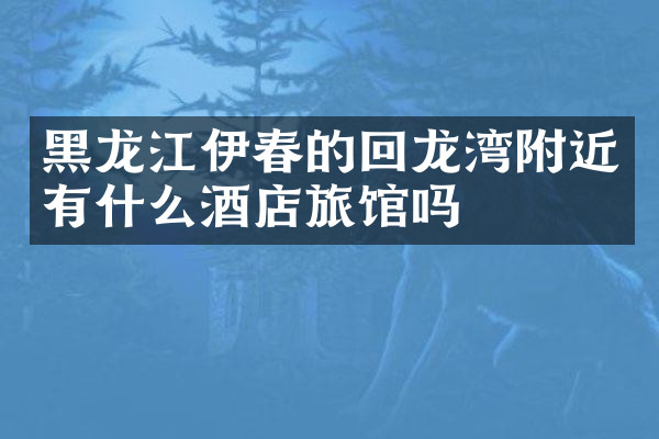黑龙江伊春的回龙湾附近有什么酒店旅馆吗