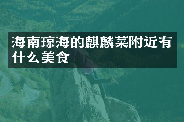 海南琼海的麒麟菜附近有什么美食