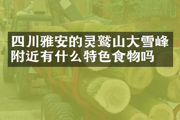 四川雅安的灵鹫山大雪峰附近有什么特色食物吗