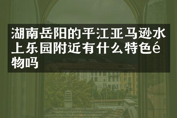 湖南岳阳的平江亚马逊水上乐园附近有什么特色食物吗