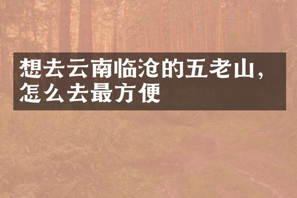 想去云南临沧的五老山，怎么去最方便
