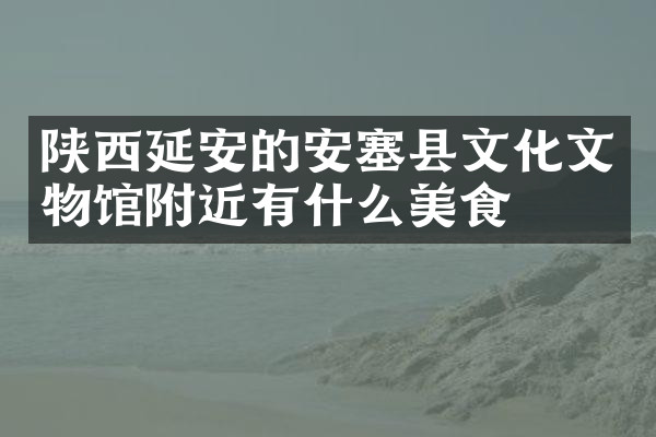 陕西延安的安塞县文化文物馆附近有什么美食