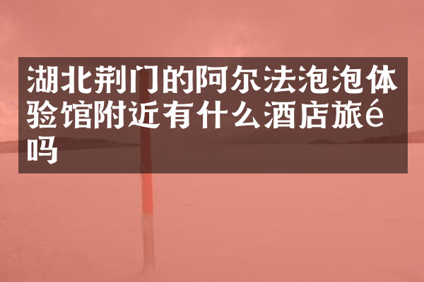 湖北荆门的阿尔法泡泡体验馆附近有什么酒店旅馆吗