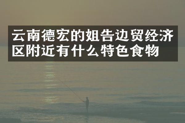 云南德宏的姐告边贸经济区附近有什么特色食物吗