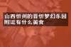 山西忻州的晋忻梦幻乐园附近有什么美食