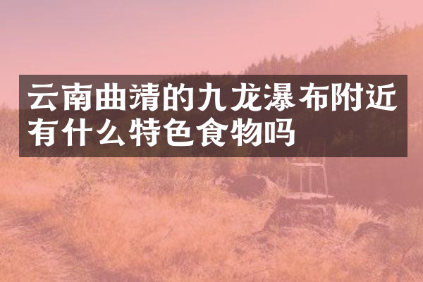 云南曲靖的九龙瀑布附近有什么特色食物吗