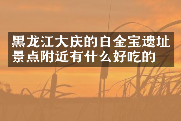 黑龙江大庆的白金宝遗址景点附近有什么好吃的