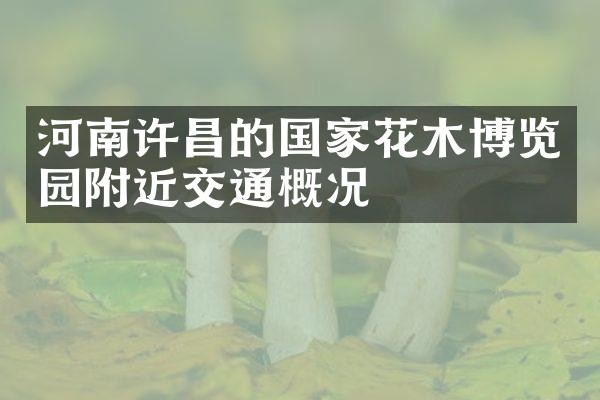 河南许昌的国家花木博览园附近交通概况