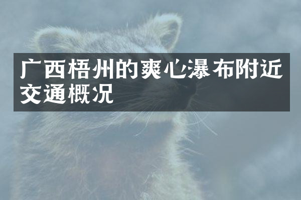 广西梧州的爽心瀑布附近交通概况