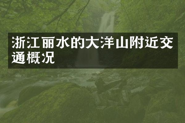 浙江丽水的大洋山附近交通概况