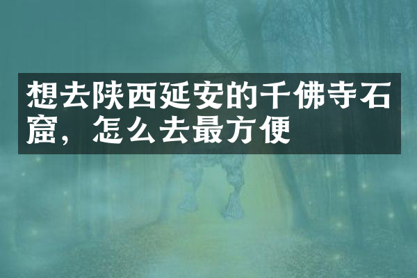 想去陕西延安的千佛寺石窟，怎么去最方便