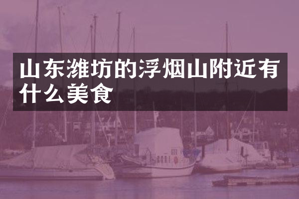 山东潍坊的浮烟山附近有什么美食