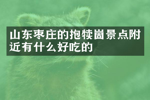 山东枣庄的抱犊崮景点附近有什么好吃的