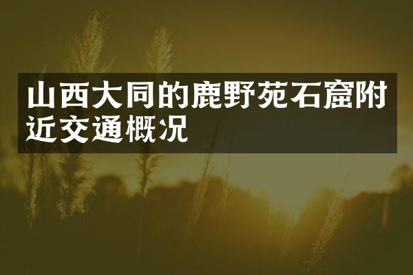 山西大同的鹿野苑石窟附近交通概况
