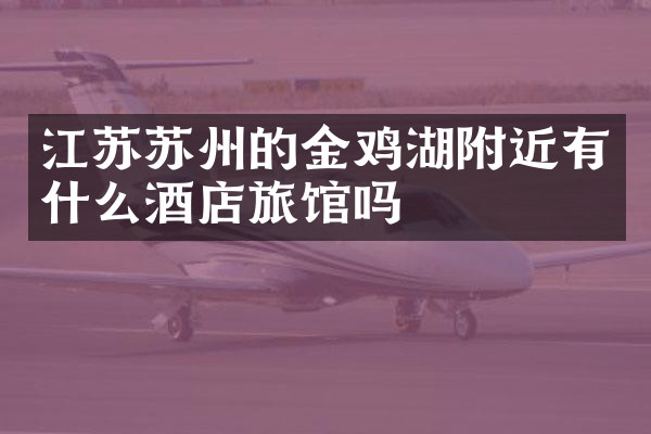 江苏苏州的金鸡湖附近有什么酒店旅馆吗