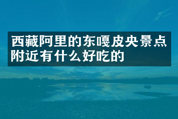 西藏阿里的东嘎皮央景点附近有什么好吃的