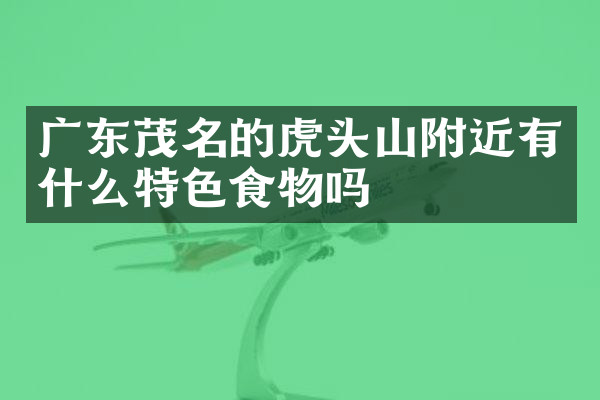 广东茂名的虎头山附近有什么特色食物吗