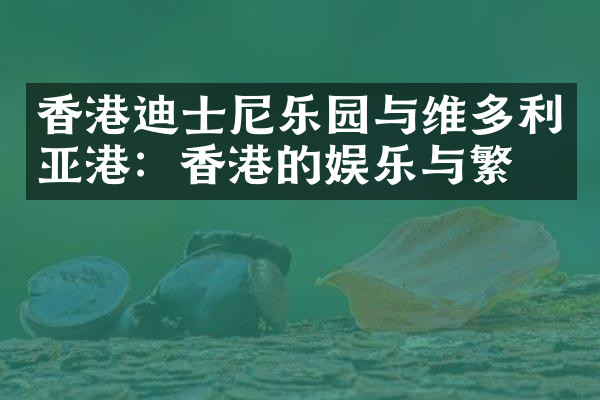 香港迪士尼乐园与维多利亚港：香港的娱乐与繁华