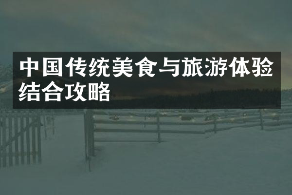 中国传统美食与旅游体验结合攻略