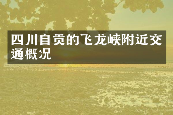 四川自贡的飞龙峡附近交通概况