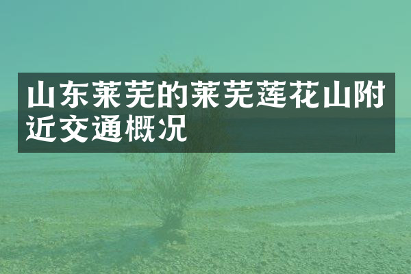 山东莱芜的莱芜莲花山附近交通概况