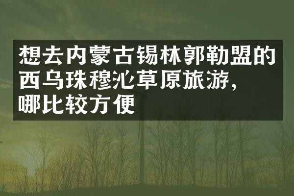 想去内蒙古锡林郭勒盟的西乌珠穆沁草原旅游，住哪比较方便