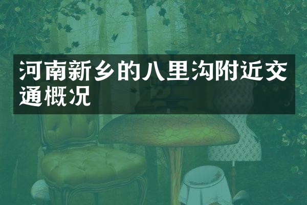 河南新乡的八里沟附近交通概况